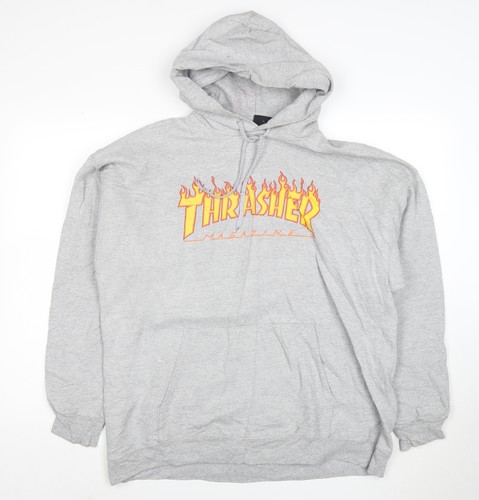 Thrasher men grey pullover - thrasher, men’s