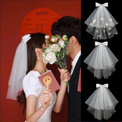 White marry veils - veils, headdress