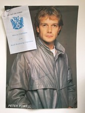 1980’s Radio One DJ Peter Powell signed autograph photo 1980’s ENGLAND from BBC