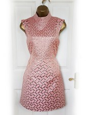 FRENCH CONNECTION Baby Pink Jacquard Bodycon Dress, Size 6 - BNWT