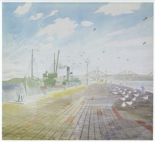Forth bridge barrage balloon - bridge, &
