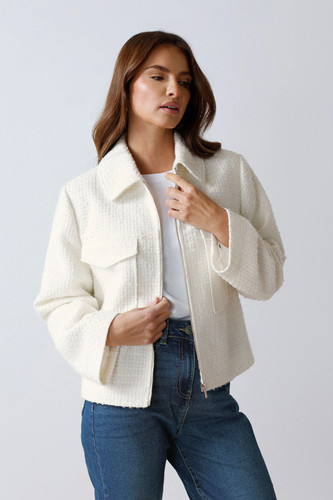 Women boucle zip - m&co,