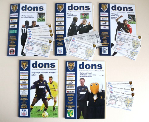 Wimbledon the dons afc - 5x,