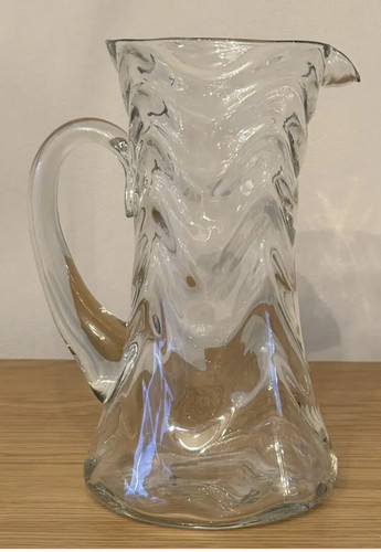 Large glass crystal - water, jug