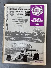 Race Programme 3 July 1993 Castle Combe Toyota  F3  Special GT FF1600 A5