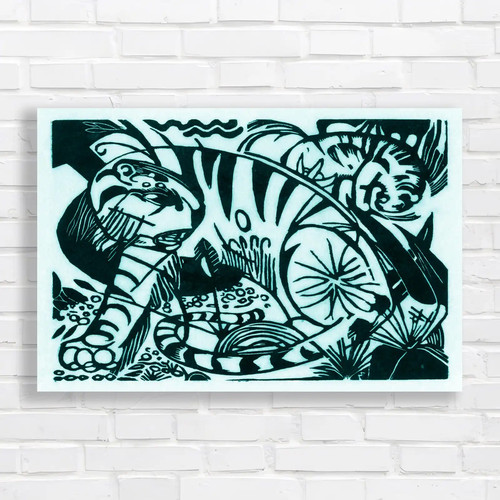 Abstract tribal nature teal - abstract,
