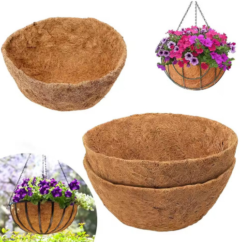 Natural coco hanging basket - hanging,