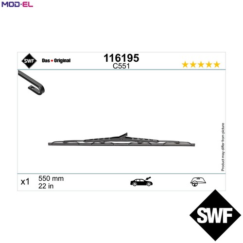 Wiper blade 116195 - blade, for