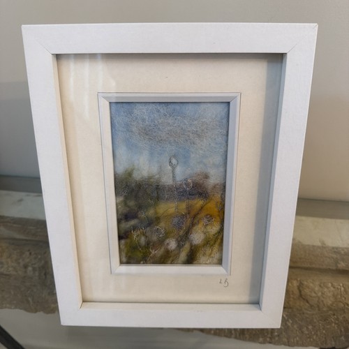Original framed textile art - framed,