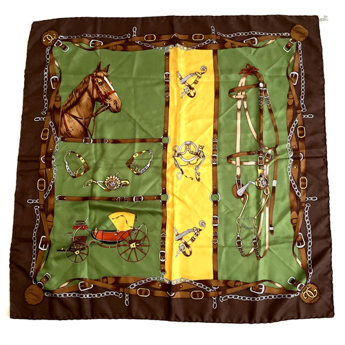 Vintage gucci silk scarf - gucci,