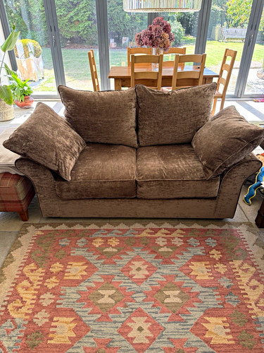 Brown solid velvet - brown,