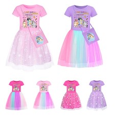 Kids Girls Bluey Print Tutu
