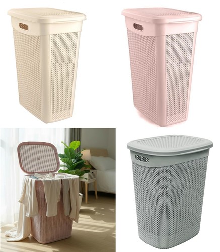 Plastic laundry basket clothes - plastic,