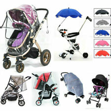 UK Stroller Pushchair Buggy Rain Cover Sun Shade Canopy Insect Net Mesh Umbrella