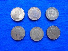 JOB LOT OF THREE PENCE PIECES