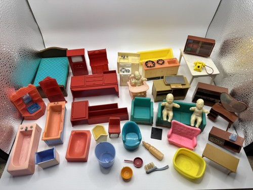 Vintage dolls house furniture - house,