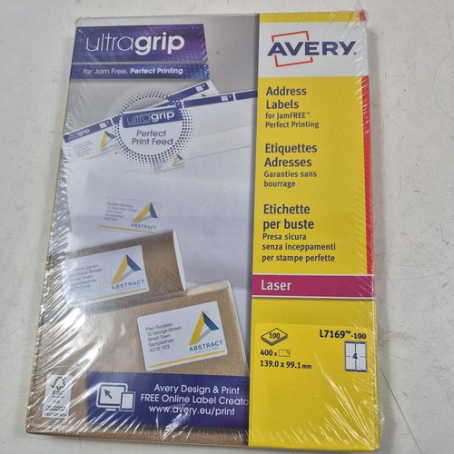 Avery ultragrip laser labels - ultragrip,
