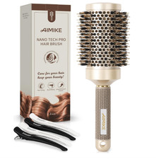 1.7 Inches AIMIKE Round Hair Brush Nano Thermal Ceramic & Ionic Tech Round Brush