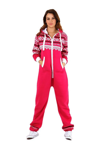 Women 1onesie pink aztec - 1onesie,