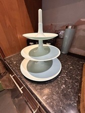 3 Tier Stacking Fruit Stand. Blue Plastic