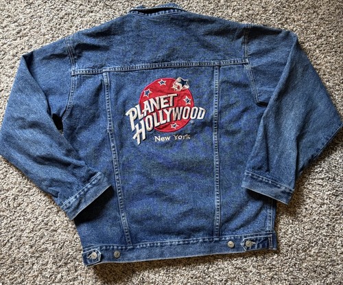 Vtg planet hollywood jean - planet,
