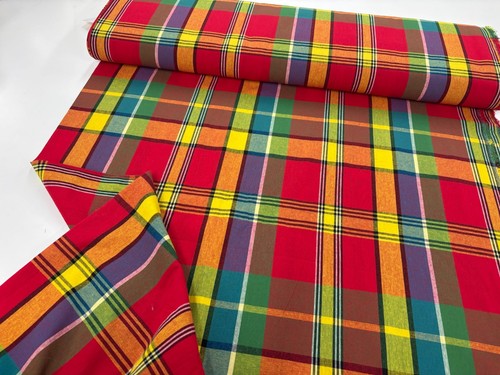 Multicoloured plaid cotton - multicoloured,