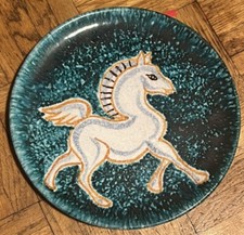 Midcentury Modern Dish with stylised horse  ~ Marked Italy ~ Fantoni era