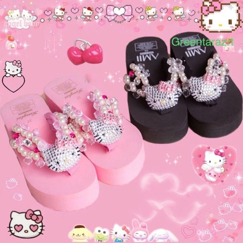 Hello kitty flip flops - hello,