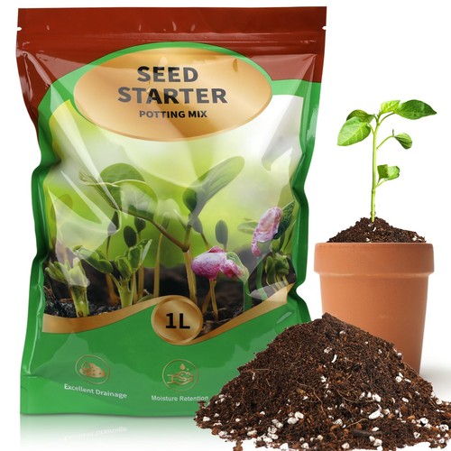 Seed starter potting - seed, mix