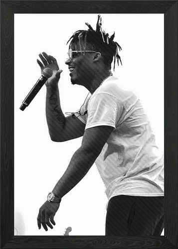 Juice wrld black and white - juice,