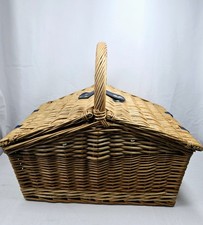 Wicker Picnic Basket Set With