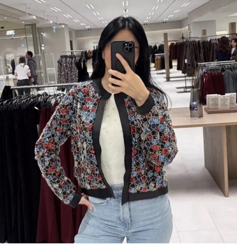 Zara beaded jacket - with, sequin