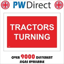 SIGN Tractors Turning