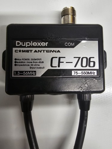 Comet 706 antenna - comet, duplexer
