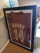 Framed Thierry Henry Signed