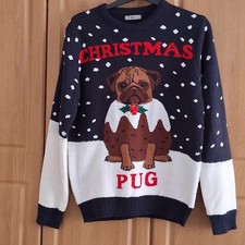 Men's Pug Christmas Jumper -