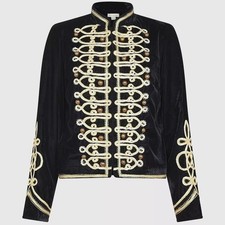 Military black embroidered - military,
