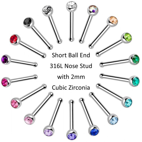 Minimalist nose stud 2mm - minimalist,