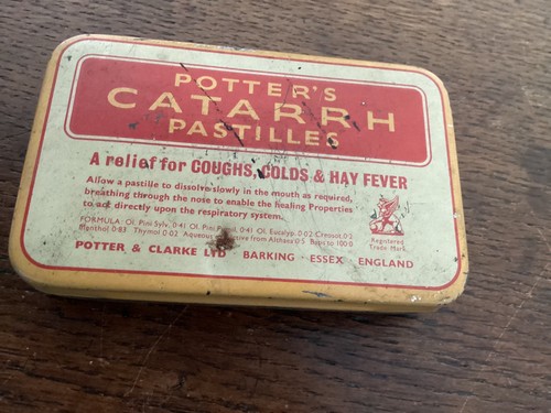 Potter catarrh pastilles tin - potter's,