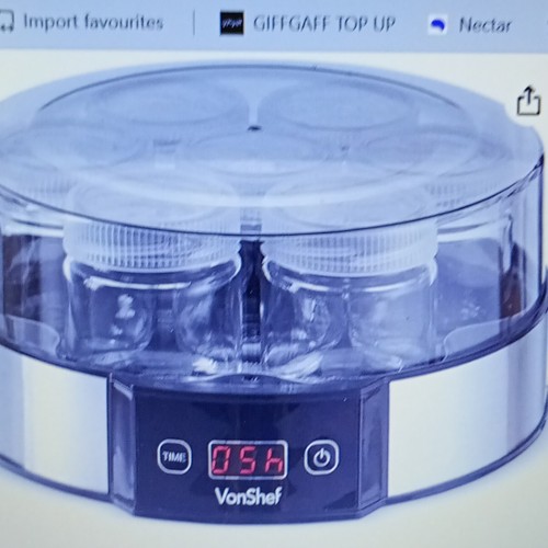 Vonshef electric yogurt maker - electric,