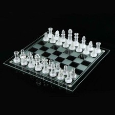 GLASS CHESS BOARD TRADITIONAL