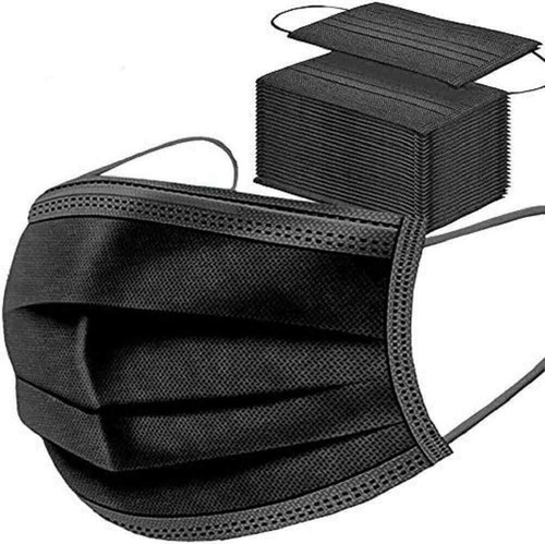 Black disposable 3 ply - 40,