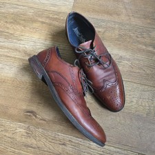29f Joseph Seibel Brogues 42 Uk 8 Deep Brown Leather Shoes Smart 