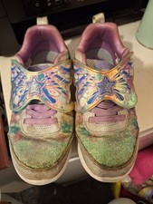 Skechers Magical Collection Twinkle Toes Girls Trainers Size UK 13.5