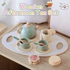 Wooden Afternoon Tea Set