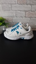 Nike Dart 9 White-Blue Leather Trainers/Size Uk 5.5/Eur 39