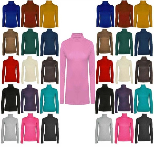 Womens polo neck top stretch - polo,