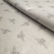 Bee Print Cotton Linen Mix