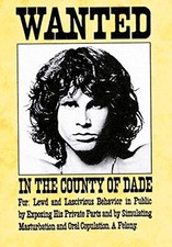 THE DOORS - WANTED SIGN - FABRIC POSTER - 30x40 WALL HANGING - MORRISON HFL0142