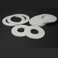 White laser cut plastic - white,
